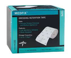 MEDFIX RETENTION TAPE 4"X11YDS 1 ROLL