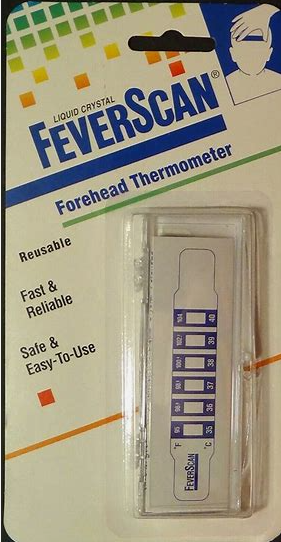 LIQUID CRYSTAL FEVERSCAN FOREHEAD THERMOMETER 1ea