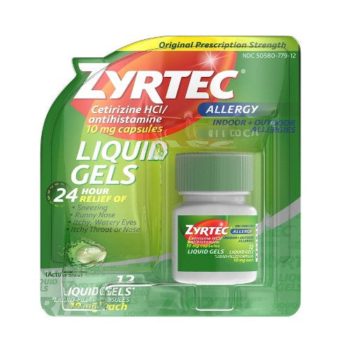 Zyrtec 24Hour Liquidgel 10Mg 12Ea