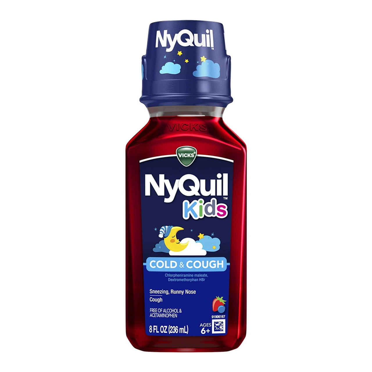 Vicks Nyquil Children's Cold & Cough Liquid Cherry 8 oz