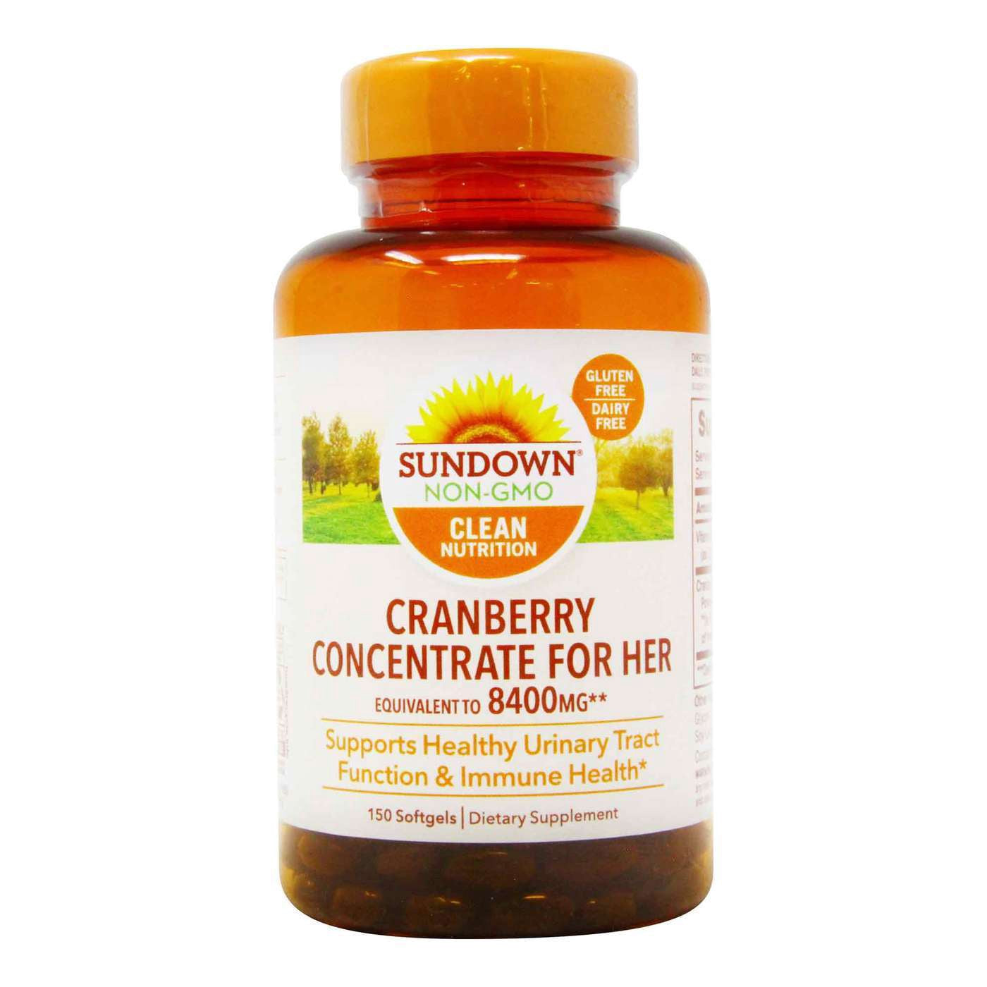 Sundown Naturals Super Cranberry 1000 Iu Vitamin D3 Softgels - 150 Ea