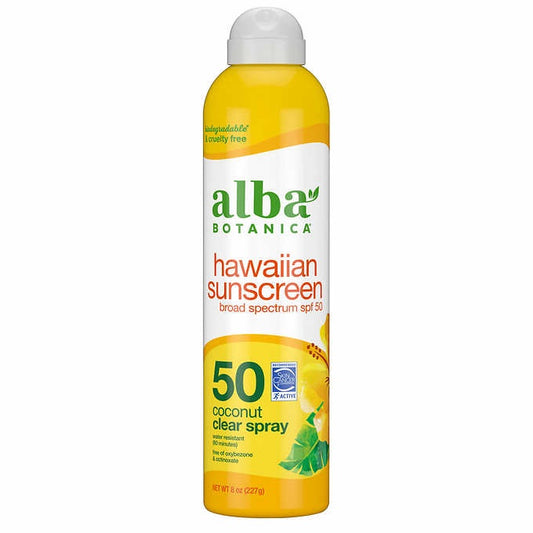 Alba Botanica Hawaiian Sunscreen Spray SPF 50 8 oz