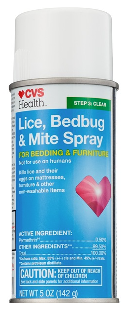 CVS Health Lice, Bedbug & Mite Spray for Bedding & Furniture