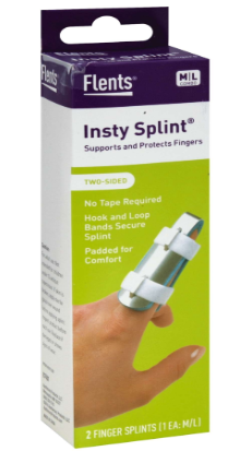 INSTY SPLINT Two-Sided 2 Finger Splints (M/L Combo)