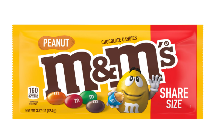 M&M'S PEANUT KING SIZE 3.27 OUNCE
