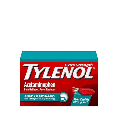Tylenol Extra Strength - Easy To Swallow Pain Reliever Caplets - 100 Ct