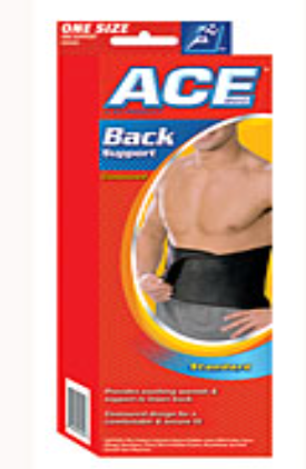 ACE ABDOMINAL BACK SUPPORT CNT 1 , SUPPORTS-BRACES