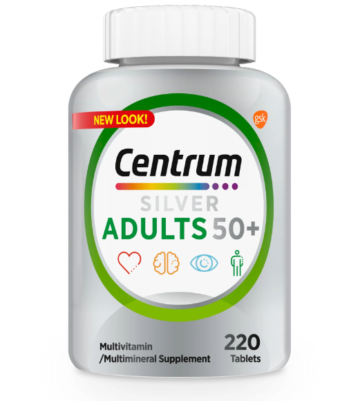 Centrum Silver Adults 50 Plus Vitamins, Multivitamin Supplement, 220 Count