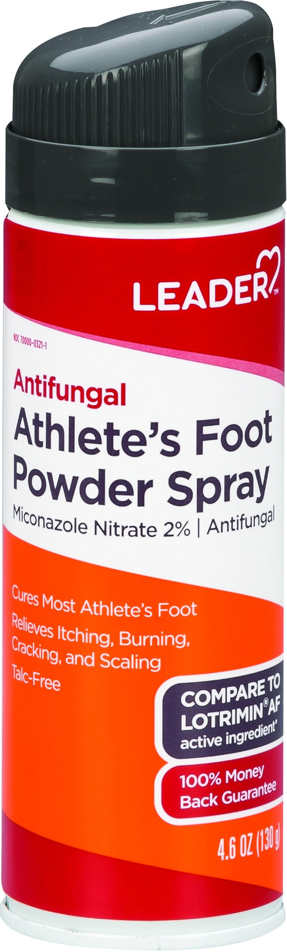LEADER(TM) ATHLETE'S FOOT POWDER SPRAY 4.6 OZ (COMPARE TO LOTRIMIN AF)