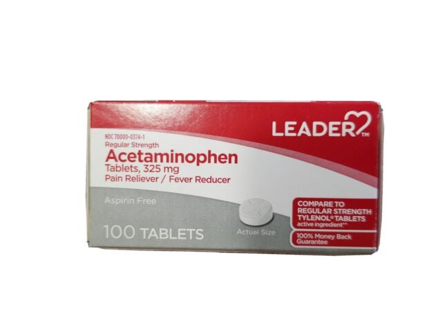 LEADER Regular Strength Acetaminophen 100Tab 325mg