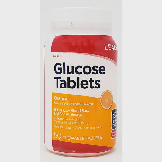 LEADER Glucose Tablets Orange 50Tablets
