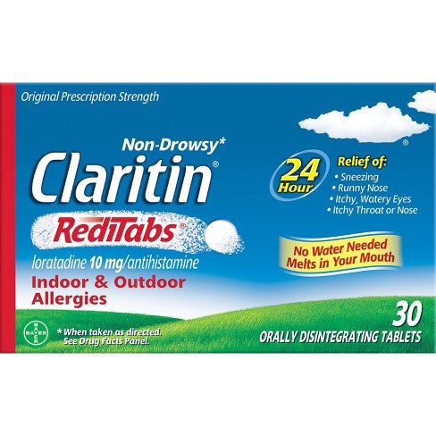 Claritin Allergy Relief 24 Hour Non-drowsy Loratadine Reditab Dissolving Tablets - 30ct