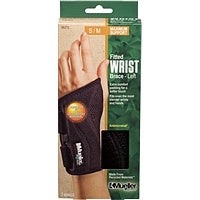 MUELLER WRIST BRACE GREEN LEFT SMALL/MEDIUM , SUPPORTS-BRACES