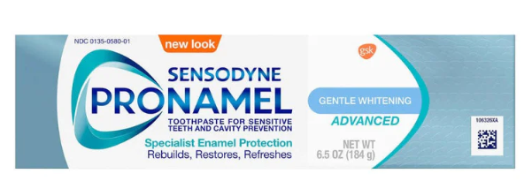 SENSODYNE Pronamel Gentle Whitening Advanced Toothpaste 6.5 oz (单pack装)