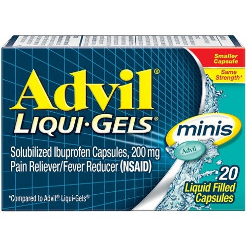 Advil Pain Reliever/Fever Reducer Liqui-Gel Minis - Ibuprofen (NSAID) - 20ct