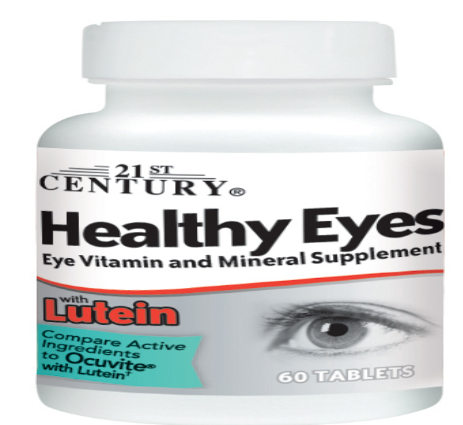21ST CENTURY HEALTHY EYES W/LUTEIN TABLETS 60 CT
