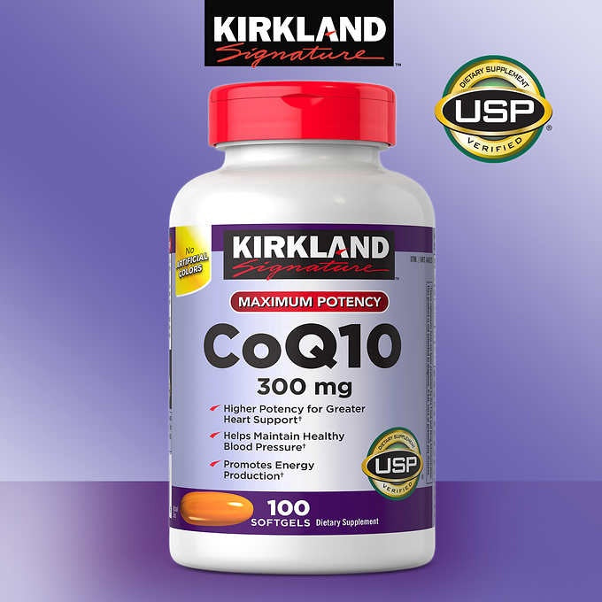 Kirkland Signature CoQ10 - 300 mg - 100 Softgels