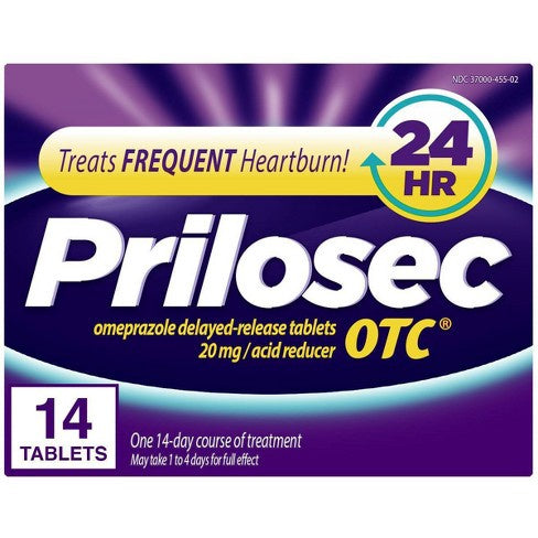 Prilosec Otc Omeprazole 20mg Delayed-release Acid Reducer For Frequent Heartburn Tablets - 14ct