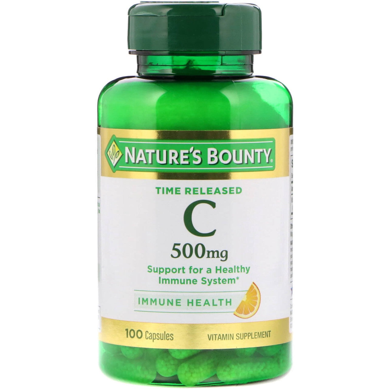 Nature's Bounty Vitamin C, 500 mg Time Release Capsules - 100 ct