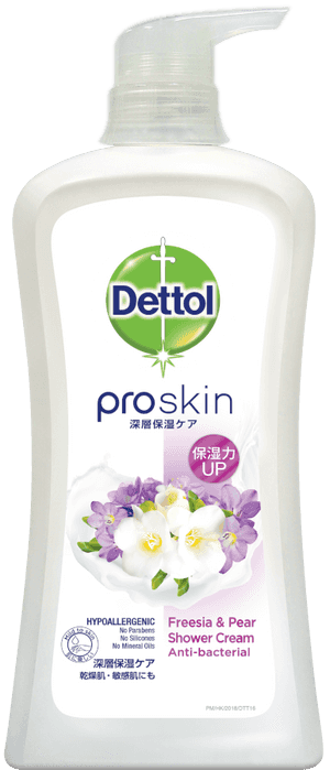 滴露保湿柔滑沐浴露（小苍兰花香+润泽蜜梨） DETTOL Proskin Freesia&Pear Shower Cream Anti-bacterial 950g