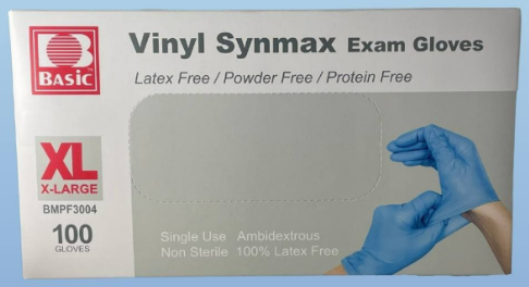 BMPF VINYL SYN EXAM GLOVES XL