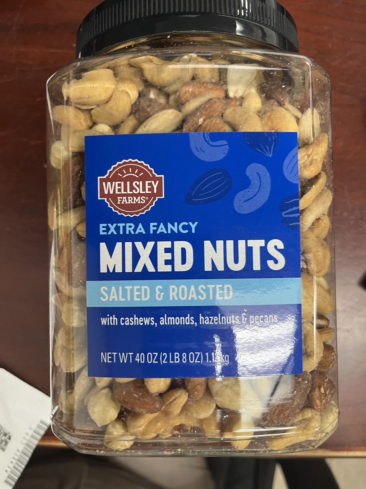 Wellsley mixed nuts salted & roasted-40oz