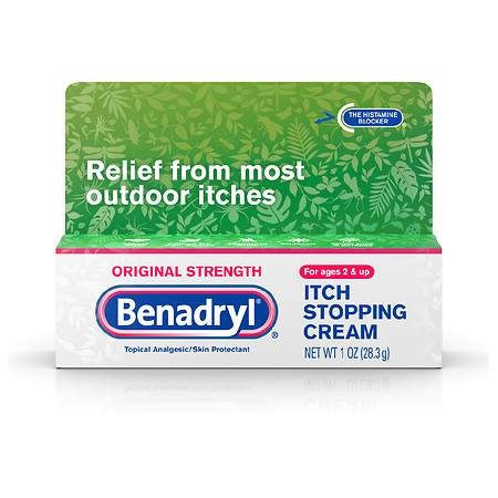 Benadryl Itch Stopping Cream, Original Strength - 1 oz