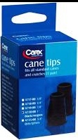 Carex Brand Cane Tips 1" (A720-11) canes 2 tips 適合所有標準的拐杖底墊