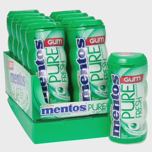 Mentos Pure Fresh Sugar Free Spearmint Gum 1.06 oz