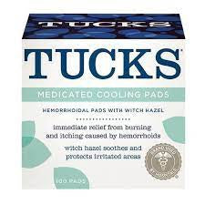 Tucks Medicated Cooling Pads For Hemorrhoid Relief, 100 Ea