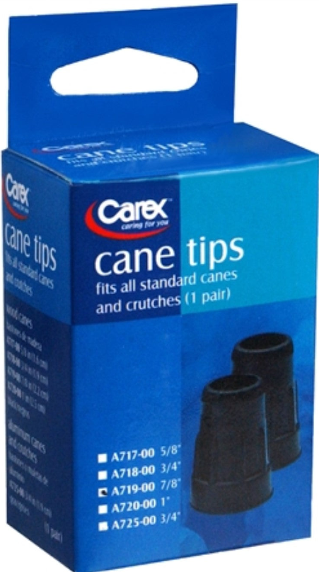 Carex Brand Cane Tips 7/8" (A719-11) 適合所有標準的拐杖底墊