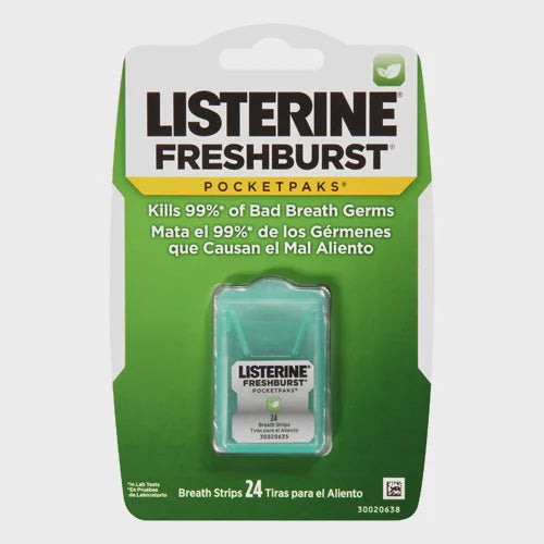 Listerine Freshburst Pocketpaks Breath Strips for Fresh Breath, 24 EA,