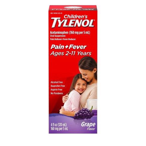 TYLENOL CHILD SUSP GRAPE 4OZ