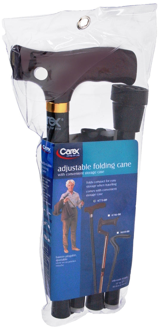 CANE EQ FOLDABLE ADJ DERBY/HANDLE
