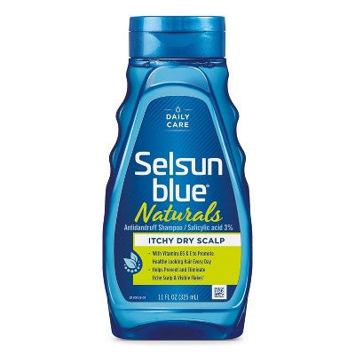 SELSUN BLUE NATURALS DRY SCALP SHAMPOO 11 OZ
