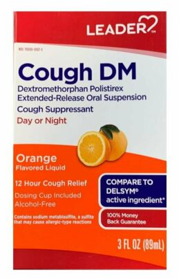 LEADER COUGH DM ORANGE 3OZ