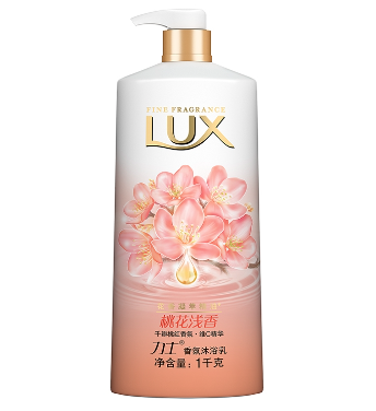 力士 水润桃花沐浴露 淡雅香氛 LUX Silky Peach Blossom Body Wash 1L