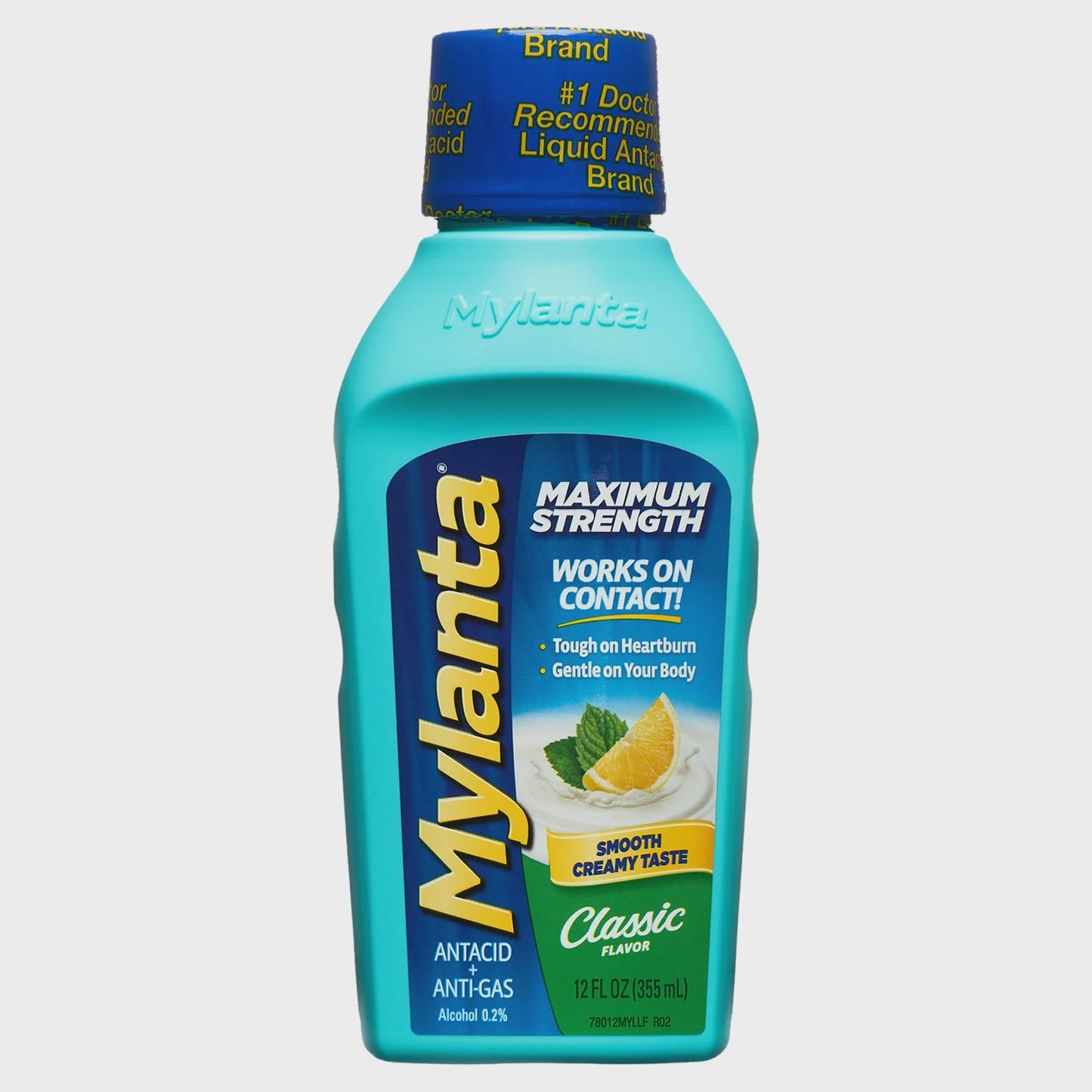 Mylanta Antacid + Anti-Gas, Maximum Strength, Classic Flavor, Liquid - 12 fl oz