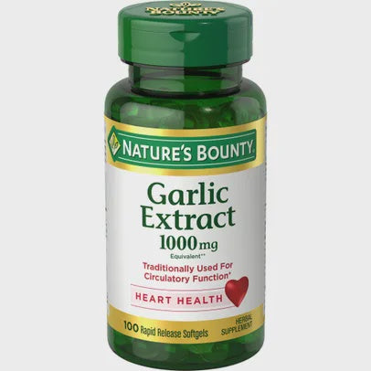 Nature's Bounty Odorless Garlic 1000 mg Dietary Supplement Softgels