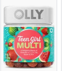 OLLY TEEN GIRL MULTIVITAMIN GUMMIES BERRY MELON 70 CT