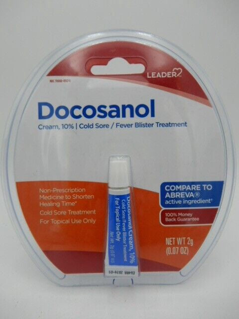 LEADER(TM) DOCOSANOL 10% CREAM TUBE 0.07 OZ