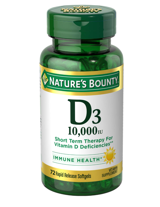 NATURE'S BOUNTY NB VITAMIN D3 GC 10000U 72SFG