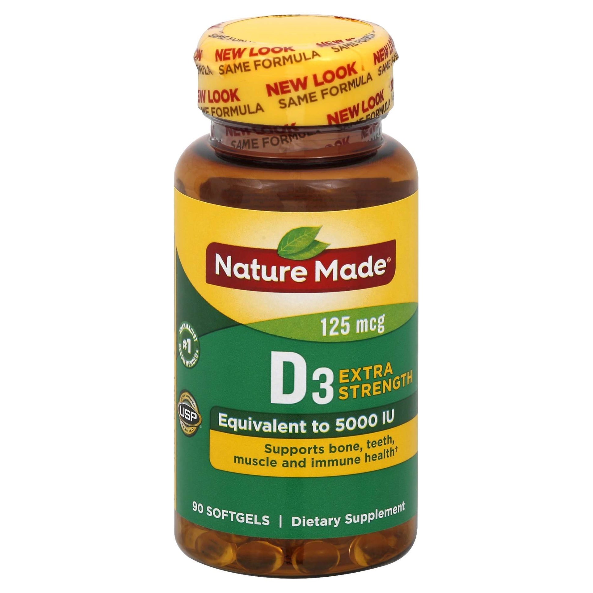 Nature Made Vitamin D3 Softgel 5000U 90ct