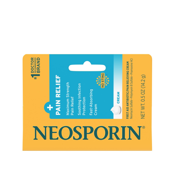 Neosporin Maximum Strength Plus Cream, 0.5 oz