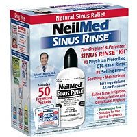 NEILMED SINUS RINSE SALINE NASAL RINSE KIT WITH 50 CT PACKETS