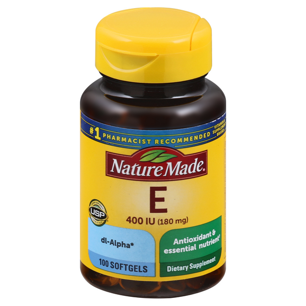 Nature Made Vitamin E 400 IU Dietary Supplement 100 Softgels
