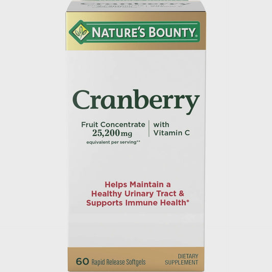 Nature's Bounty Triple Strength Cranberry with Vitamin C Softgels - 60 ct