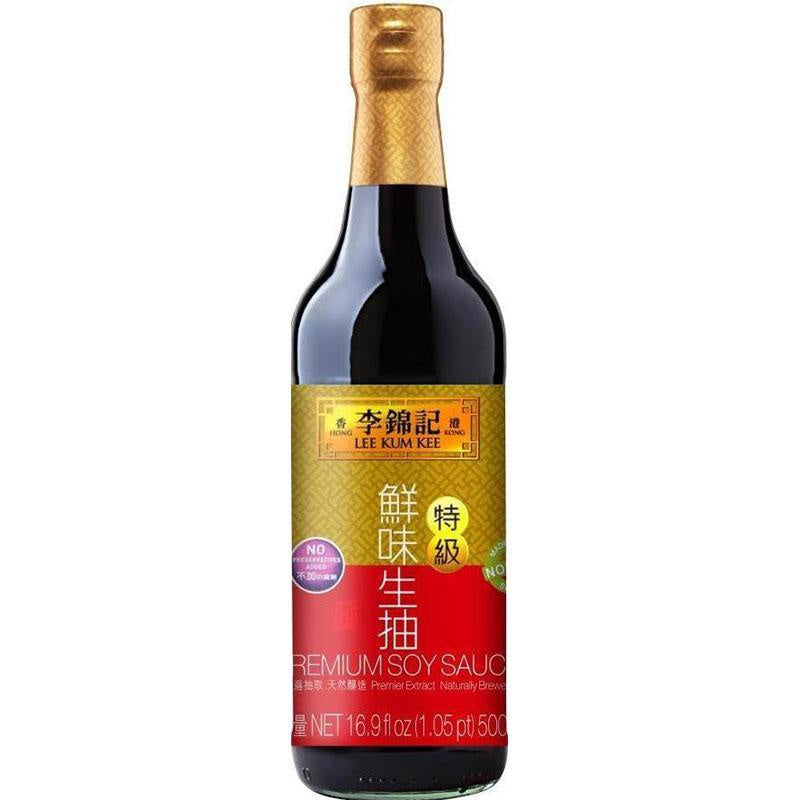 李锦记 特级鲜味生抽 LEE KUM KEE Brand Premium Soy Sauce 16.9 Fl oz (500 mL)/.;