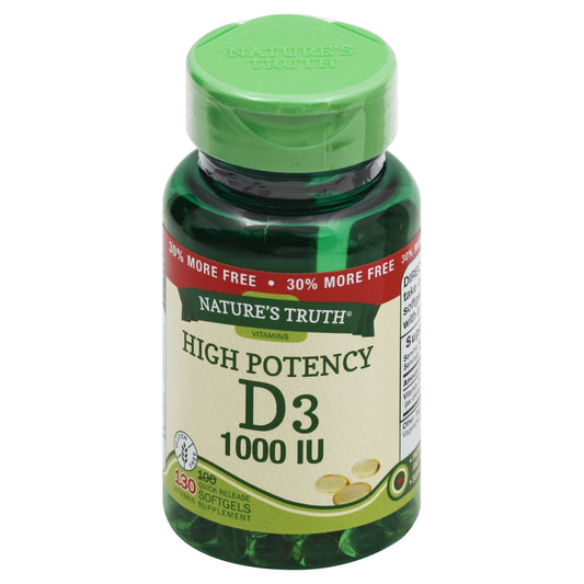 NATURE'S TRUTH VITAMIN D3 HIGH POTENCY 1