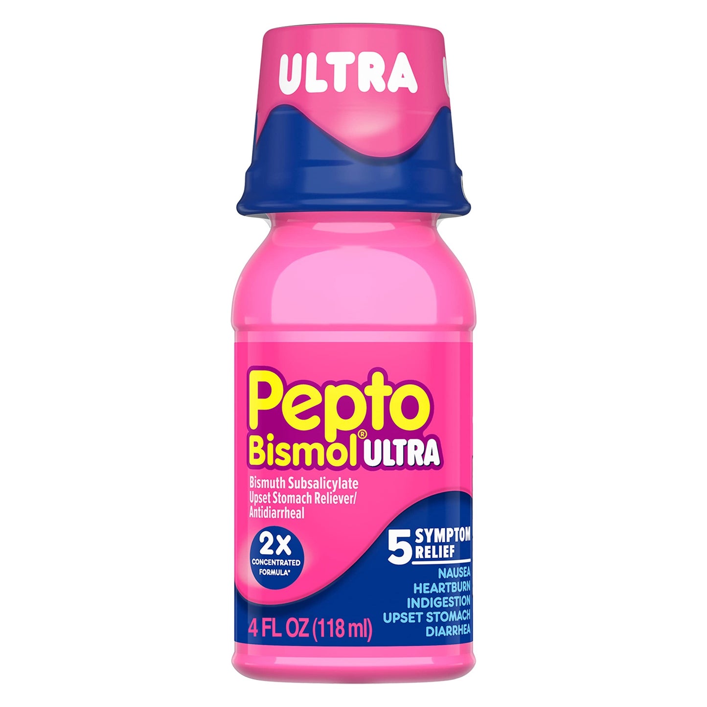 Pepto-Bismol Max 5 Symptom Relief, Including Upset Stomach & Diarrhea 4 Oz